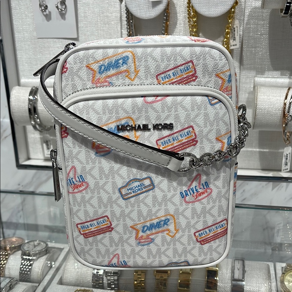 MICHAEL KORS Jet Set Md Printed Signature Logo Crossbody NS CHAIN XBODY
Flight